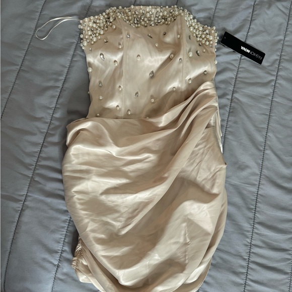 FASHION NOVA LADY ARIEL SATIN MINI DRESS - Picture 3 of 6